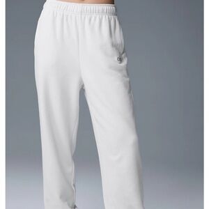 ALO Yoga White Track Pants